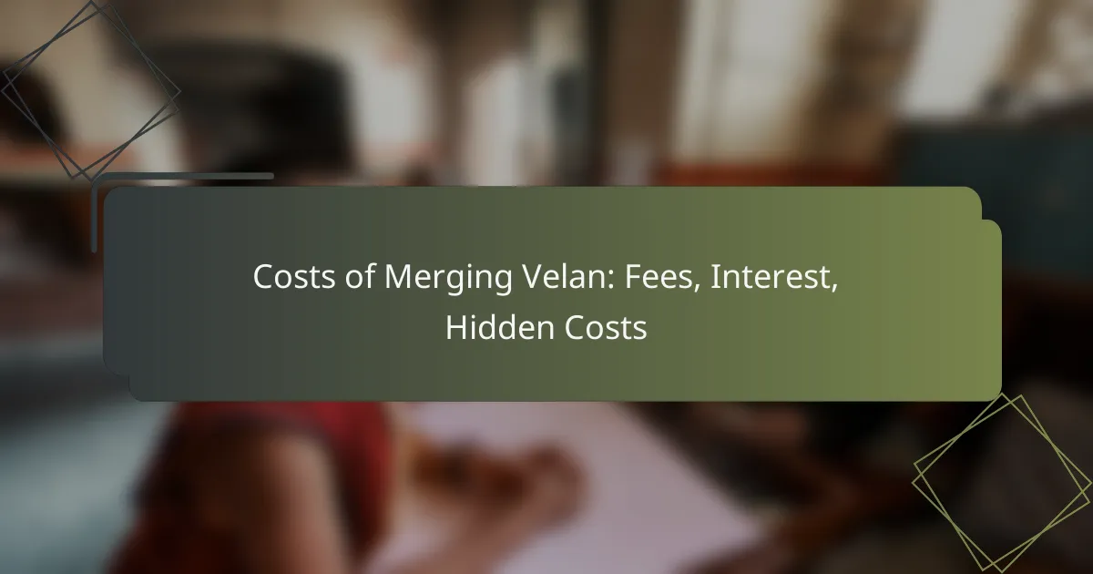 Costs of Merging Velan: Fees, Interest, Hidden Costs