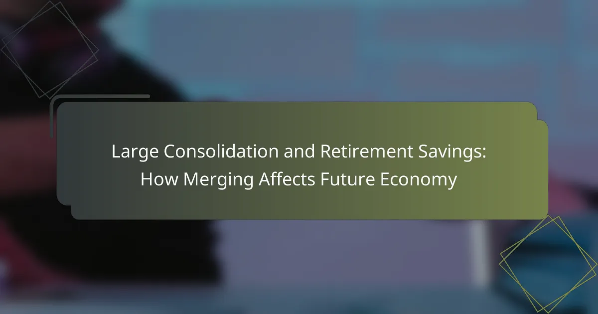 Large Consolidation and Retirement Savings: How Merging Affects Future Economy