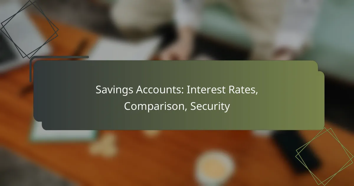 Savings Accounts: Interest Rates, Comparison, Security